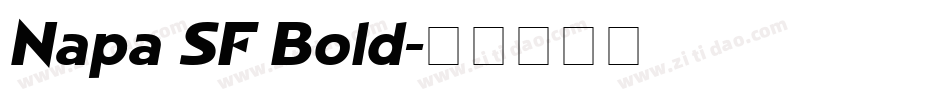 Napa SF Bold字体转换